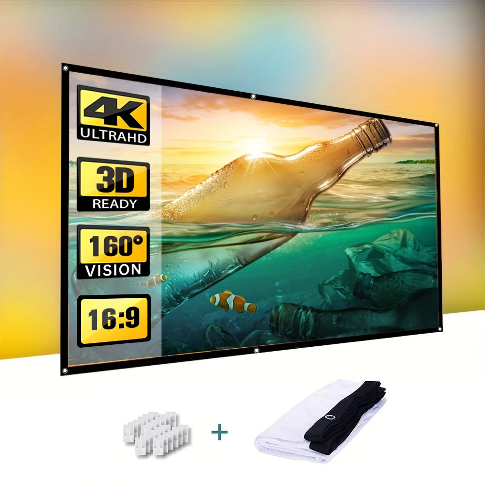 Mini Projecteur Cinéma HD — Portable, USB, Écran jusqu'à 100 pouces